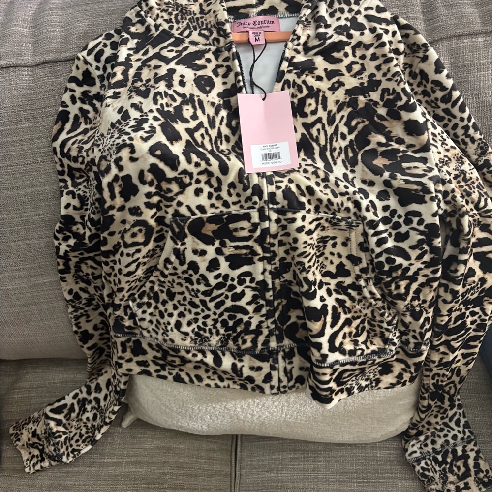 Juicy Couture Black and Tan Teddy Jacket